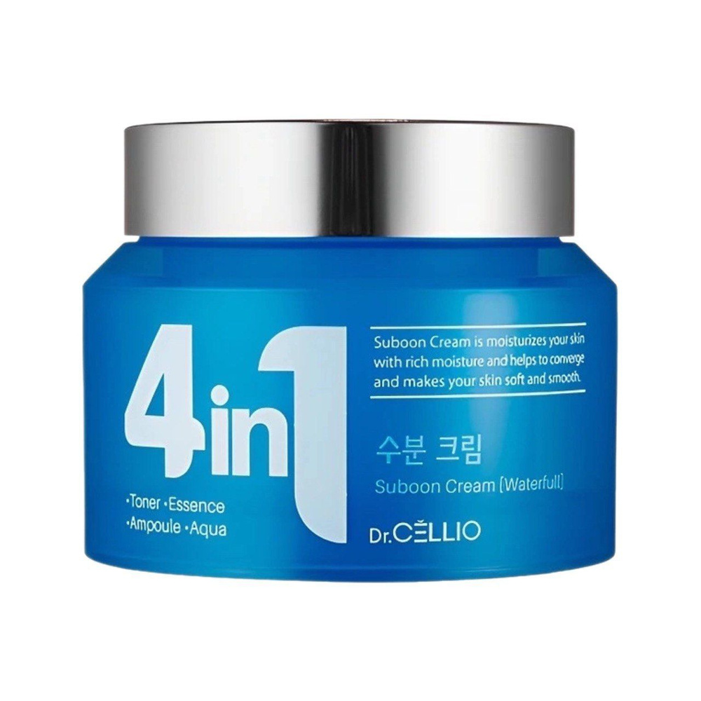 Крем для кожи лица увлажняющий Dr.CELLIO 4 In 1 Suboon Aqua Cream, Корея, 70 мл  #1