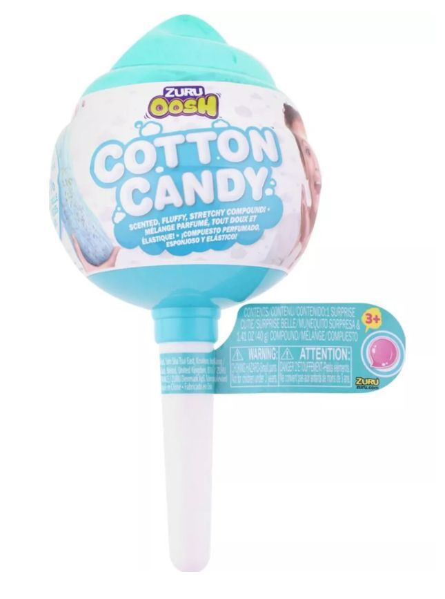 Zuru Oosh Игровой набор Cotton Candy Конфета на палочке со сквишем 3 предмета Жвачка 8628SQ1  #1