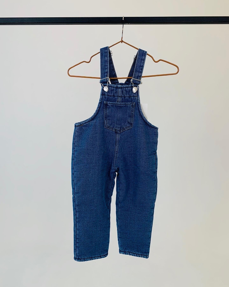 Джинсовый утеплённый комбинезон ZARA, Девочки, Мальчики, Зима, размер ...