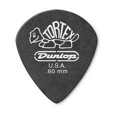 Медиатор dunlop 482r.60 tortex pitch black jazz iii, 0.6 мм, 1 шт. #1