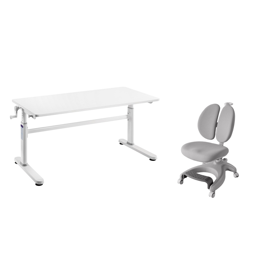 CUBBY Комплект парта + стул Трансформер Комплект парта Imparare Grey + кресло Solerte Grey, 120х60х76 #1