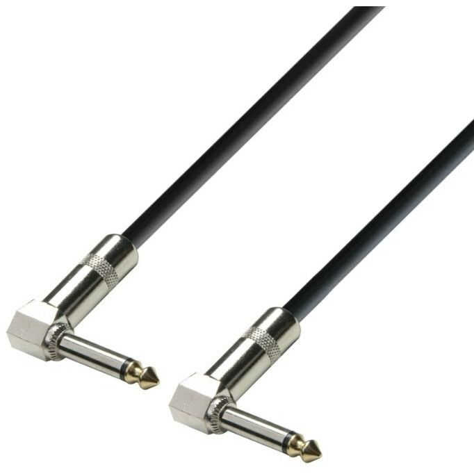 Патч-кабель инструментальный 1xJack 6,3 mm - 1xJack 6,3 mm Adam Hall K3IRR0015 0.15m  #1