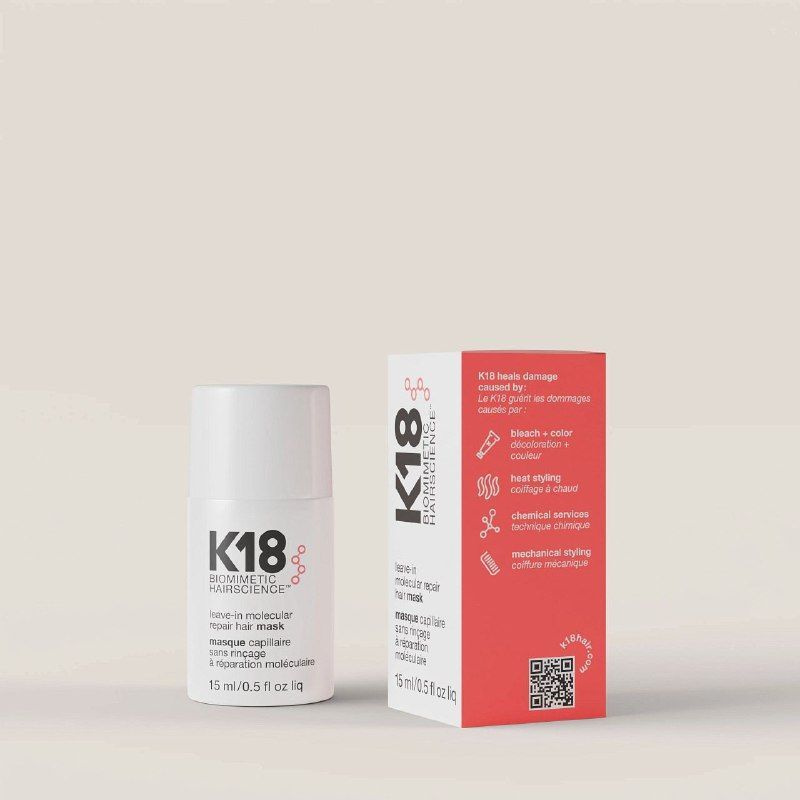 Несмываемая маска K18 для молекулярного восстановления волос, 15 мл  #1