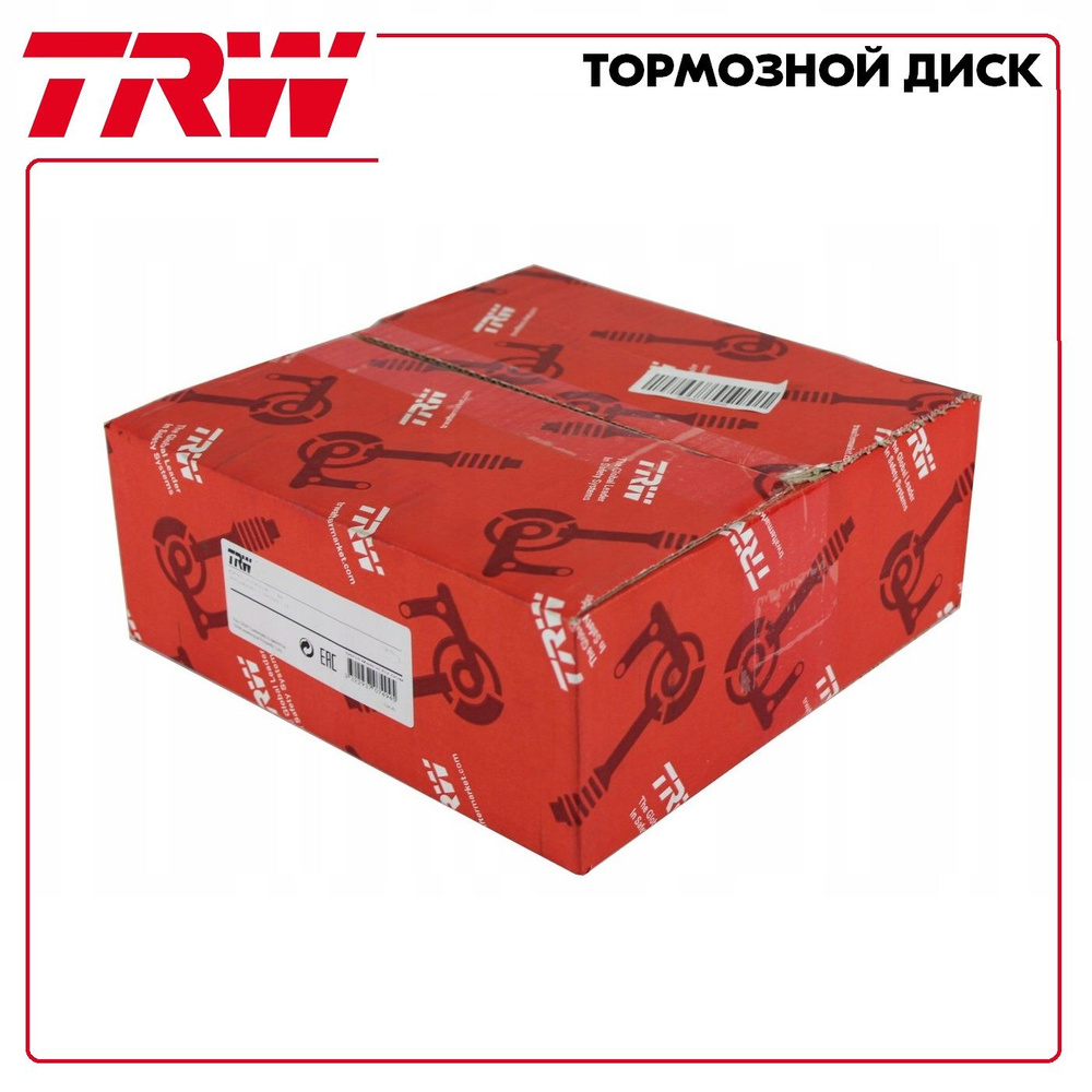 Диск тормозной передний (производитель TRW, артикул DF6072) - купить по  низкой цене в интернет-магазине OZON (418053412)