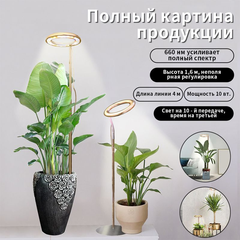 Светодиодная лампа полного спектра для выращивания растений 10 ...