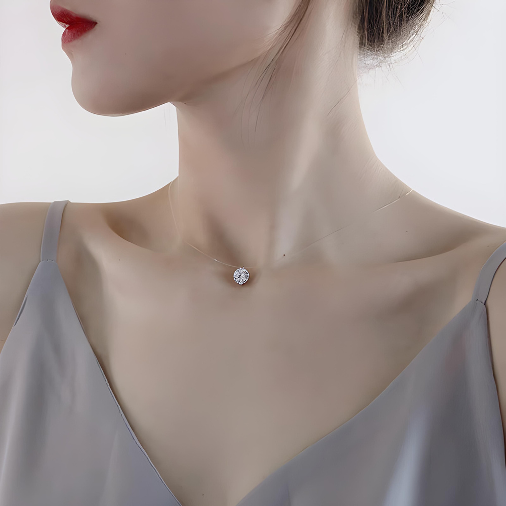 Колье чокер на леске с камнем, на шею для девушки в форме клеверчетырехлистник, ожерелье, цепочка минимализм - купить с доставкой повыгодным ценам в интернет-магазине OZON (1080144897)