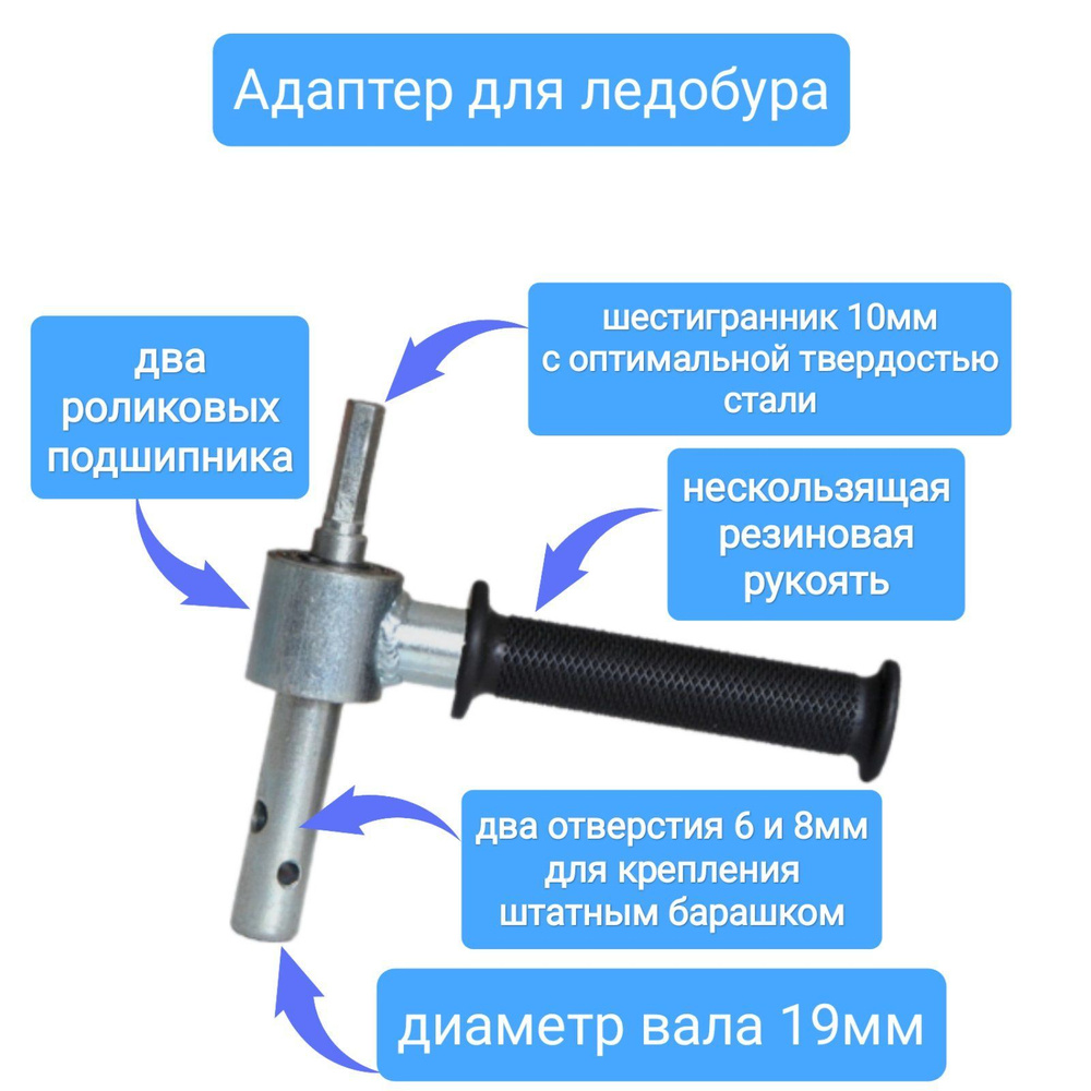 Адаптер для ледобура под шуруповерт - купить с доставкой по выгодным ...