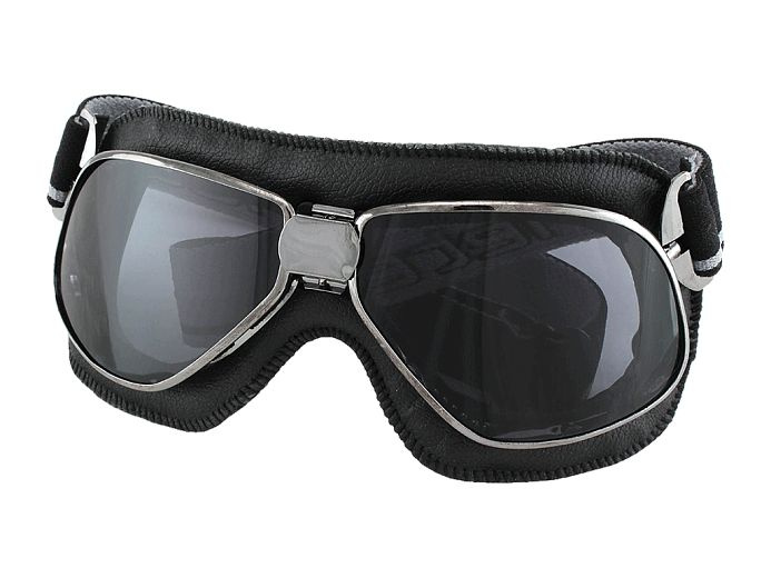 Кроссовые очки маска ARIETE BLACK LEATHER, R VINTAGE #1