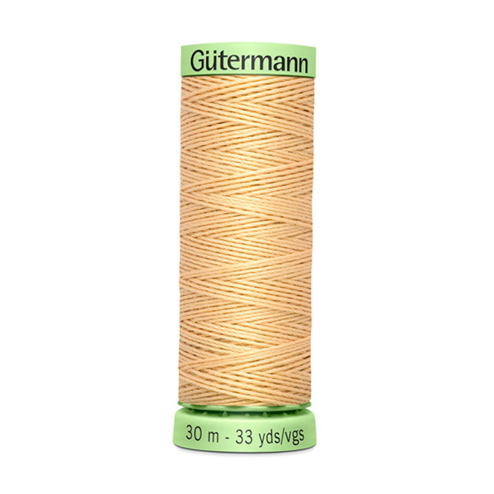 03 Нить Top Stitch 30/30 м для декоративной отстрочки, 100% полиэстер Gutermann 744506 (006 кремово-бежевый) #1