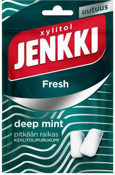 Мятная Жевательная резинка без сахара с ксилитом JENKKI Fresh  #1