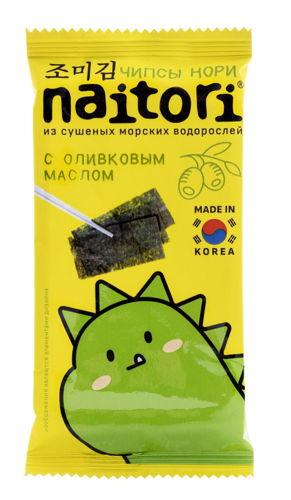 Чипсы нори Naitori с оливковым маслом, 3 г #1