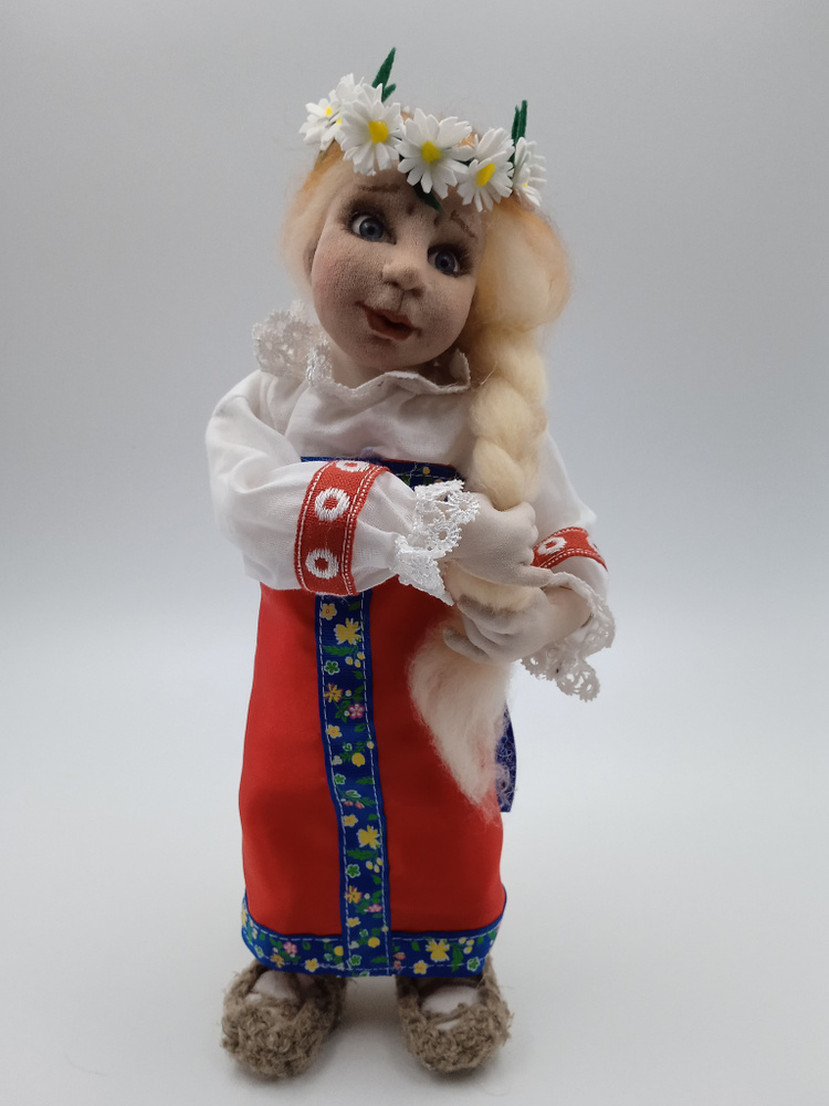 Авторская интерьерная коллекционная кукла ручной работы в подарок Варенька  #1
