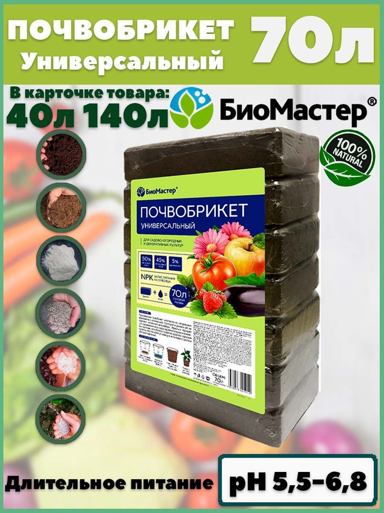 БиоМастер Грунт,70л #1