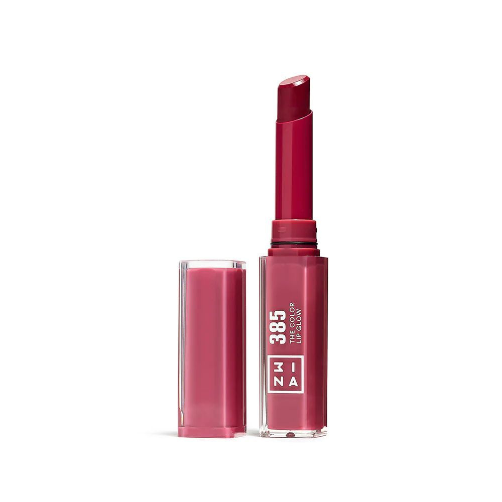 Увлажняющая Губная Помада 3INA (Мина, Зина) The Color Lip Glow - оттенок  385 (Малиново-Розовый) - купить с доставкой по выгодным ценам в  интернет-магазине OZON (1462180194)