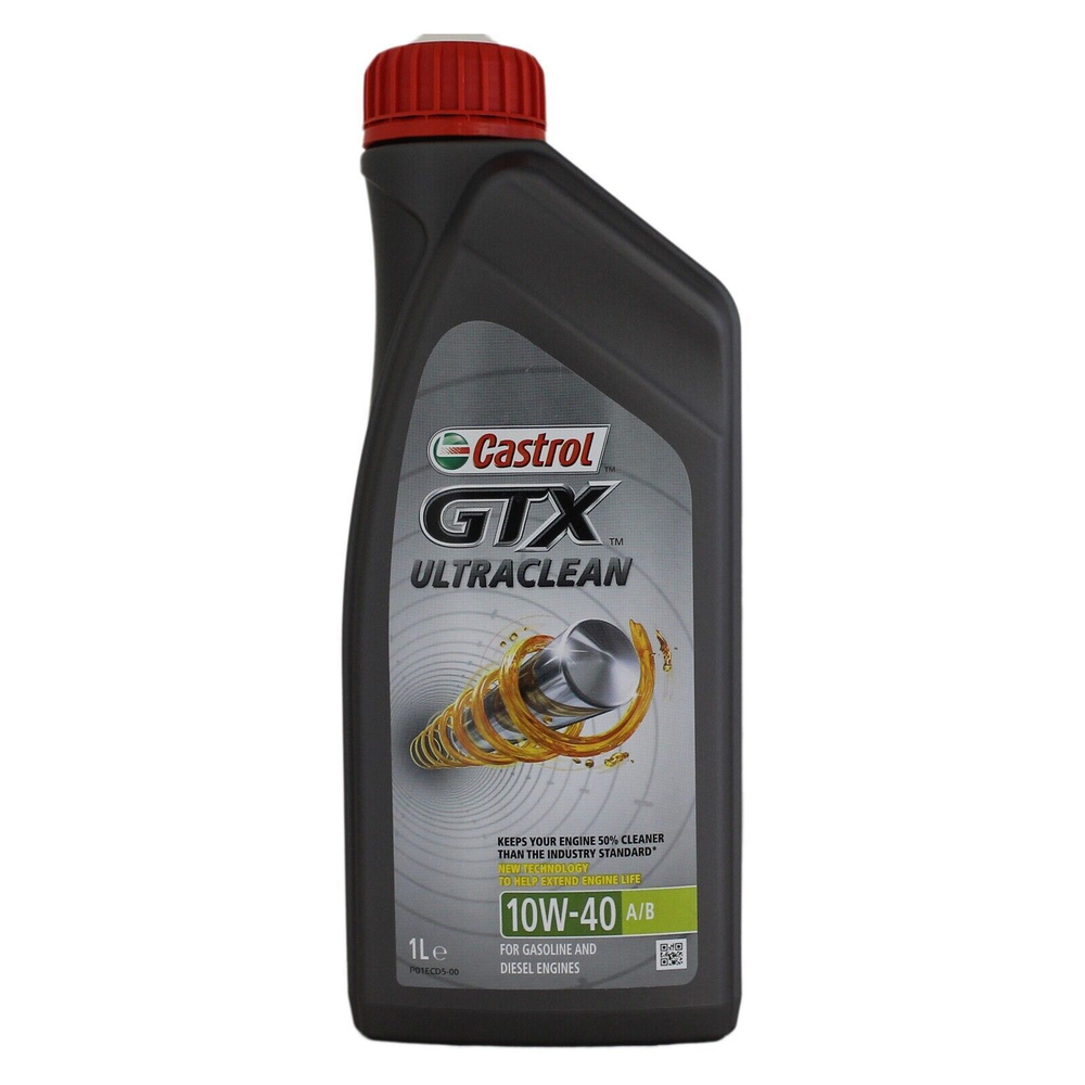 Castrol GTX 10W-40 Масло моторное, Полусинтетическое, 1 л #1