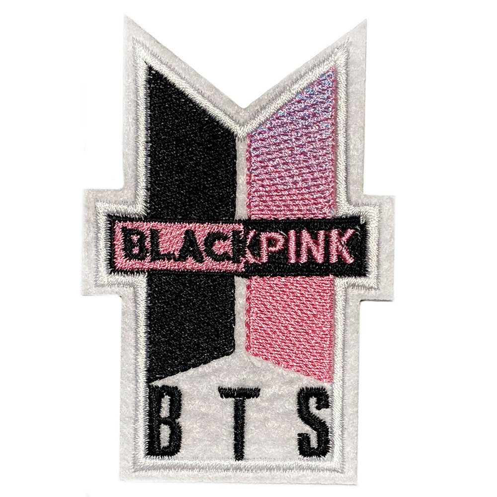 Нашивка, шеврон, патч (patch) BTS Black Pink K-pop, размер 7,8*4,8 см #1