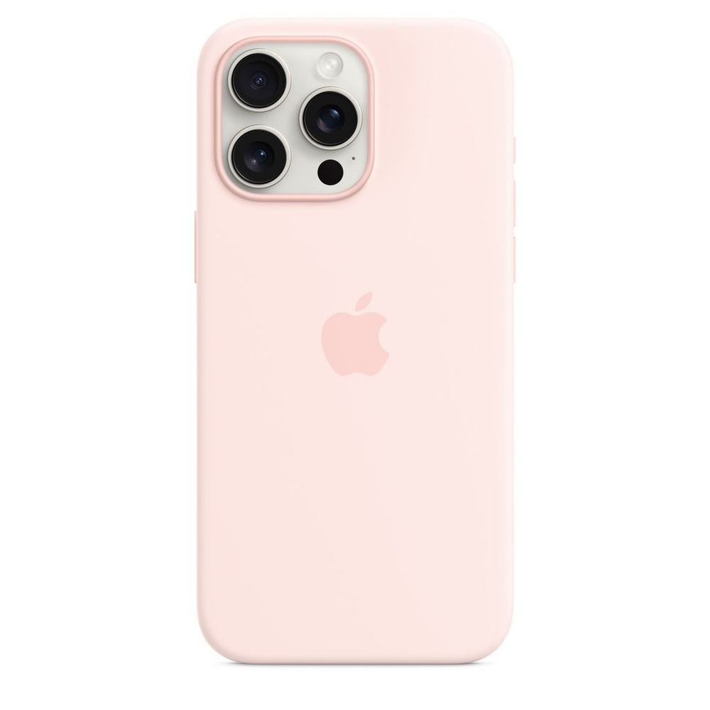 Чехол Apple Silicone case для iPhone 15 Pro, цвет Light Pink (MT1F3ZM/A) #1