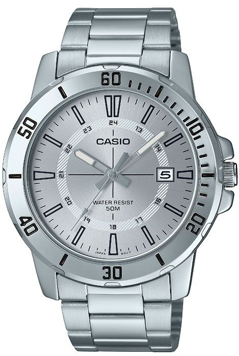 Кварцевые мужские наручные часы Casio Collection MTP-VD01D-7C с индикацией текущей даты  #1
