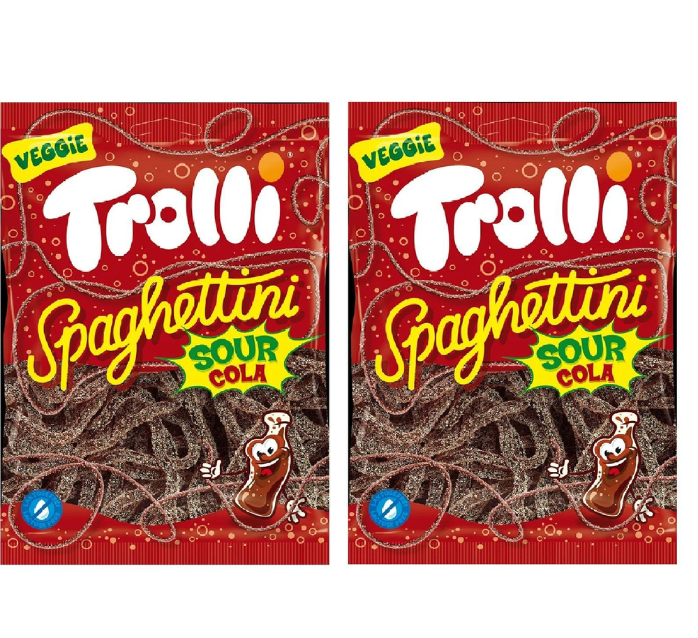 Мармелад Trolli Spaghettini Sour Cola 2 уп по 100гр #1