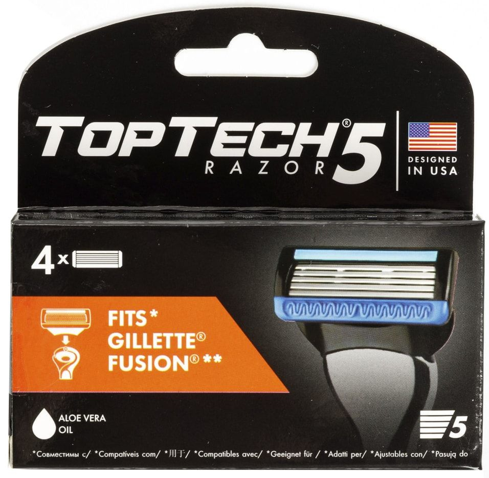 Кассеты для бритья TopTech Razor 5 4шт х3шт #1