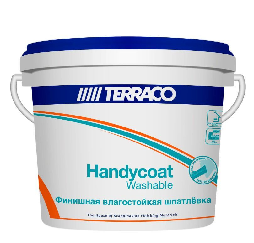 Шпатлёвка финишная влагостойкая Terraco Handycoat Washable 5 кг #1