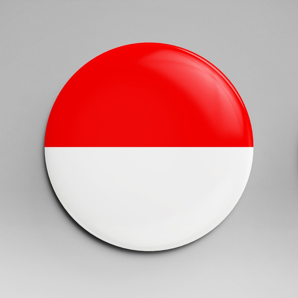 Магнит 58 мм флаг Индонезия #1