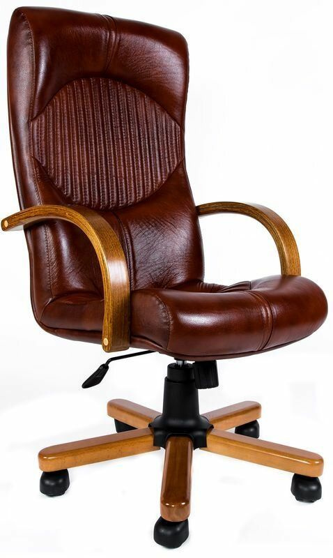 Компьютерное кресло Гермес EX офисное, обивка: искусственная кожа, цвет: коричневый  #1