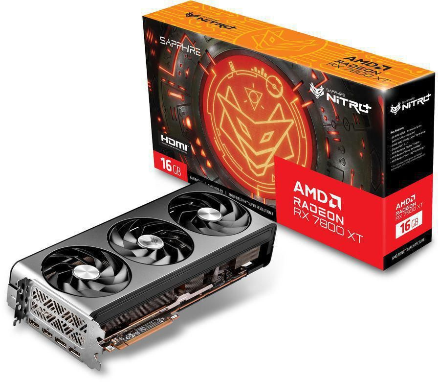 AMD Видеокарта Radeon RX 7800 XT Sapphire RX7800XT Nitro+ OC 16 ГБ (-) #1