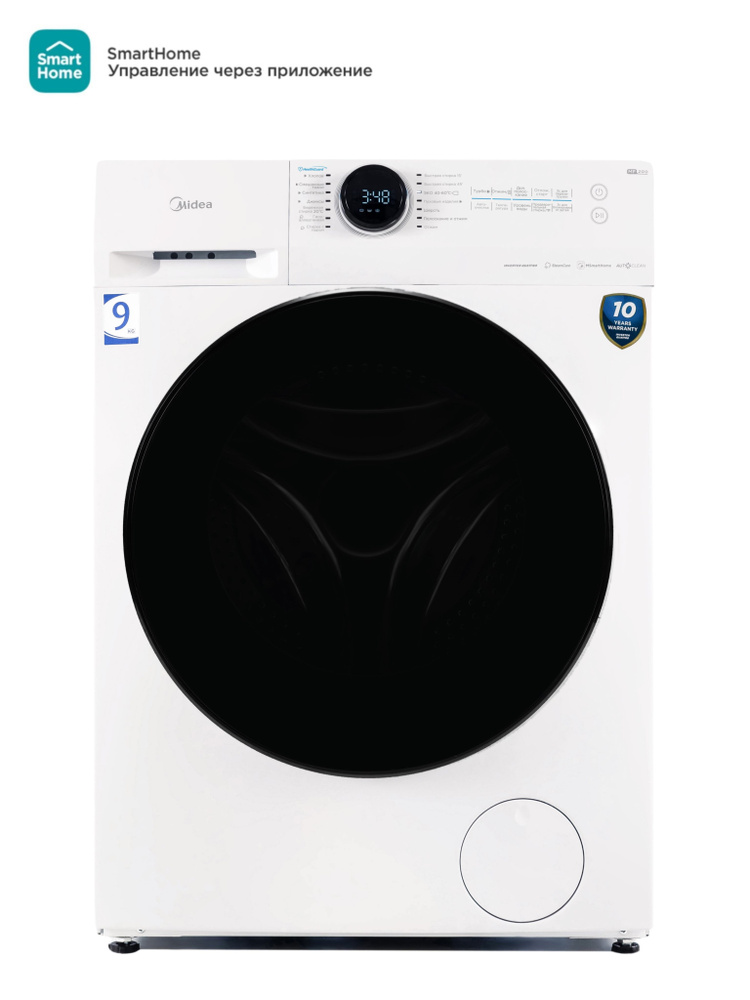 Стиральная машина с паром Midea MF200W90WBS/W-RU, 9 кг #1