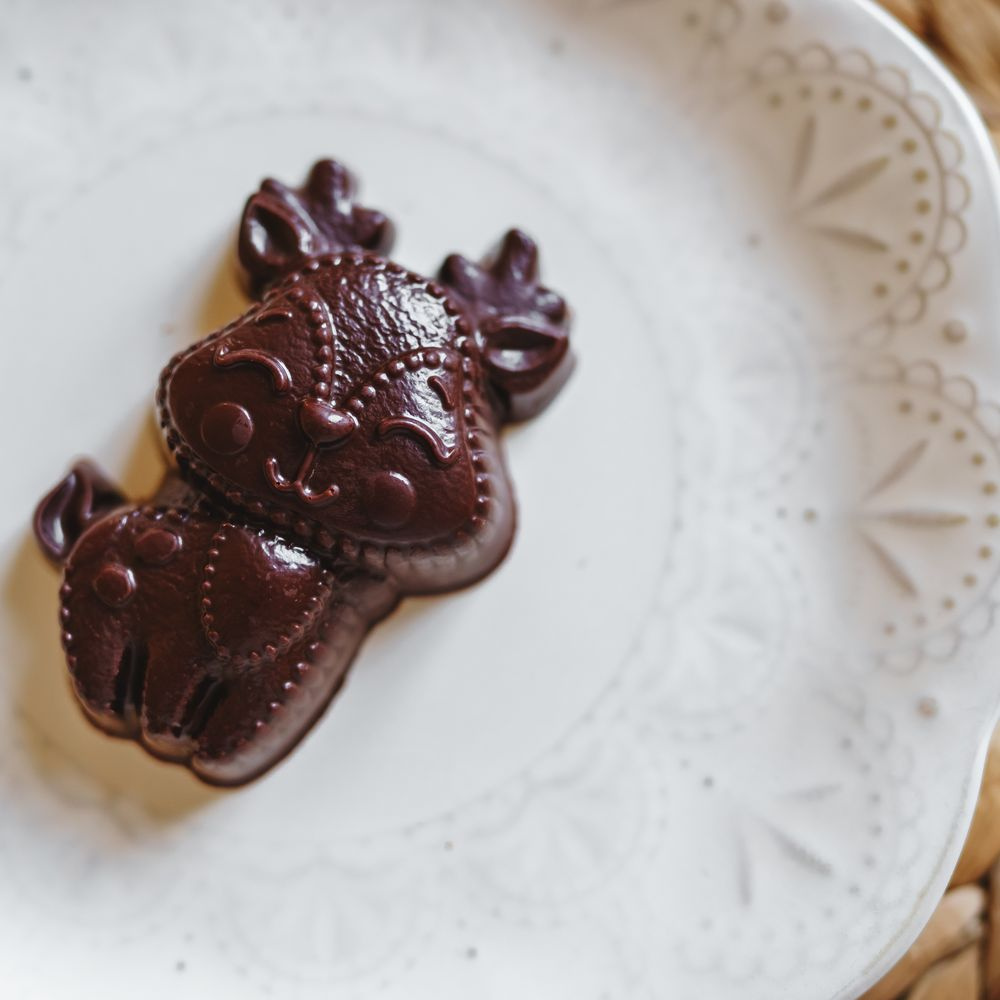 Фигурный шоколад на меду Русский Раритет Олененок 80 грамм  #1