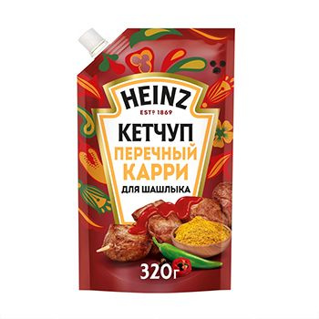 Кетчуп Heinz перечный карри 320г, Россия 1шт #1