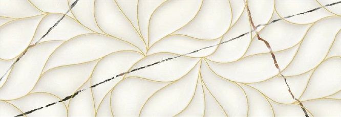 Плитка керамическая Декор 242*700 мм, BIANCO COVELANO STRUTTURA - 0,16 м2 #1