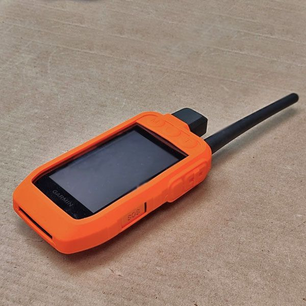 Чехол для Garmin Alpha 200i 300i силиконовый противоскользящий бампер открытый GPS (оранжевый)  #1