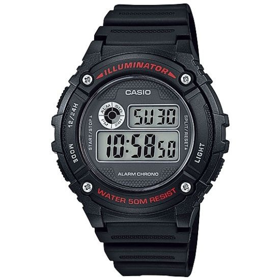 Наручные японские часы Casio W-216H-1A #1