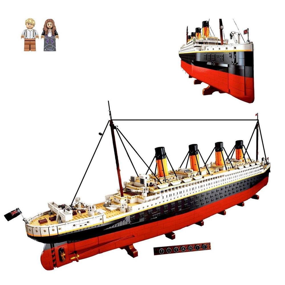 Конструктор Техник набор "Титаник" 9090 деталей 2 фигурки ( модель корабль creator / лего совместимый #1