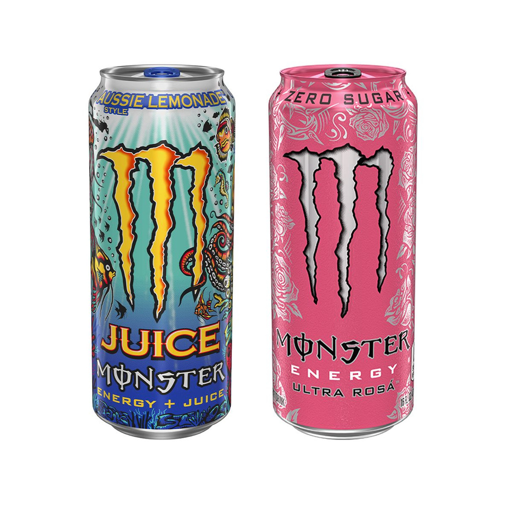 Набор Энергетик Monster Energy Ultra Rosa и Aussie Lemonade из Европы #1