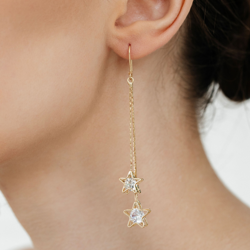 Shineberry Серьги длинные висячие женские бижутерия - купить с ...