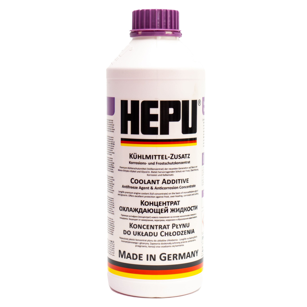 Жидкость охлаждающая HEPU "P999 G13" 1.5л., фиолетовая, концентрат  #1