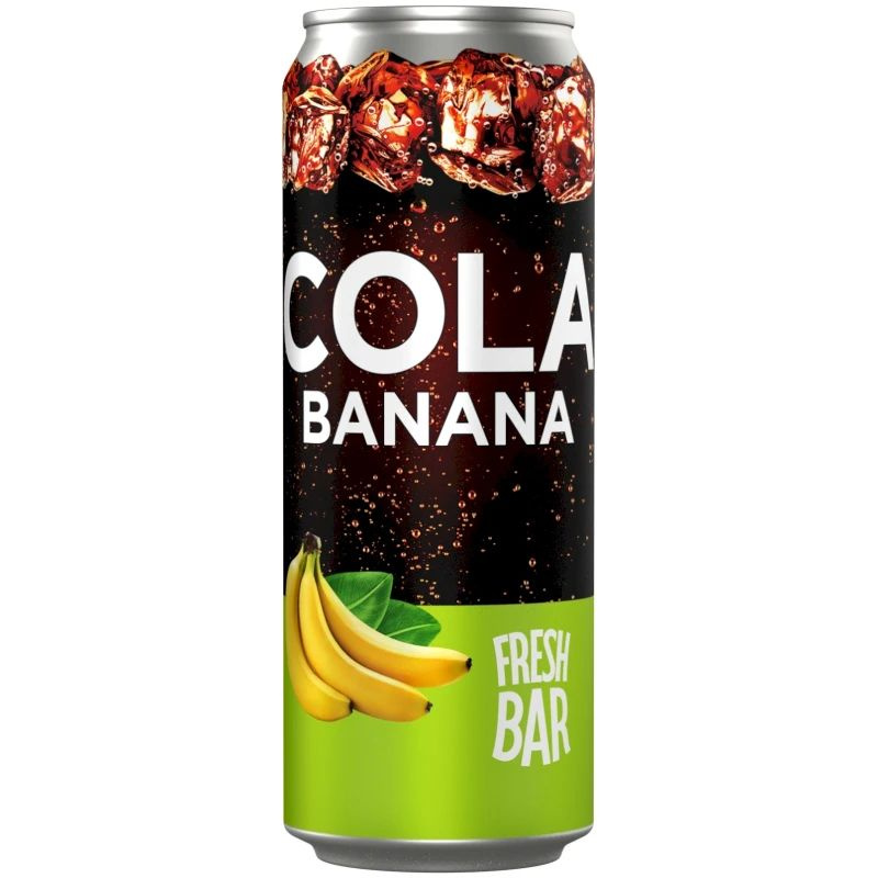 Газированый напиток Fresh bar Cola banan 0,45 ж/б 12 штук #1