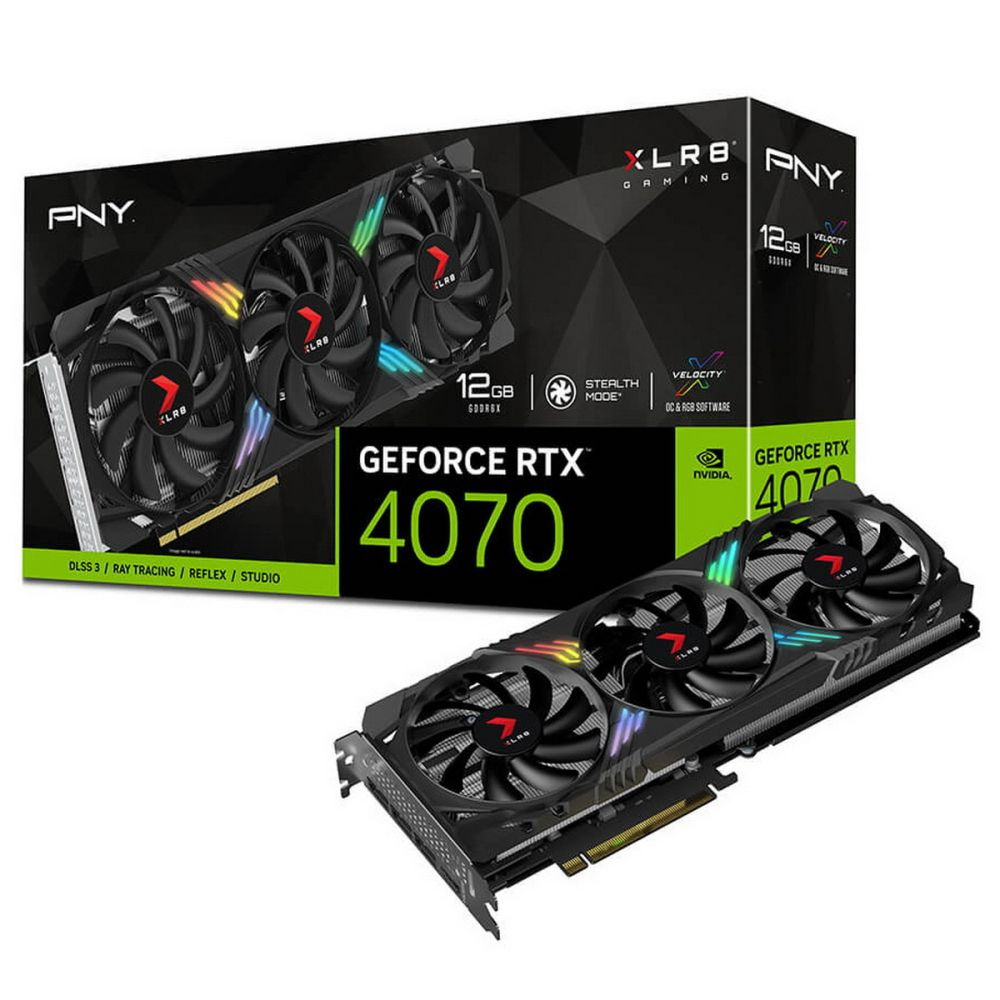 Видеокарта PNY GeForce RTX 4070, 12 ГБ GDDR6X - купить по низким ценам в  интернет-магазине OZON (1435125686)