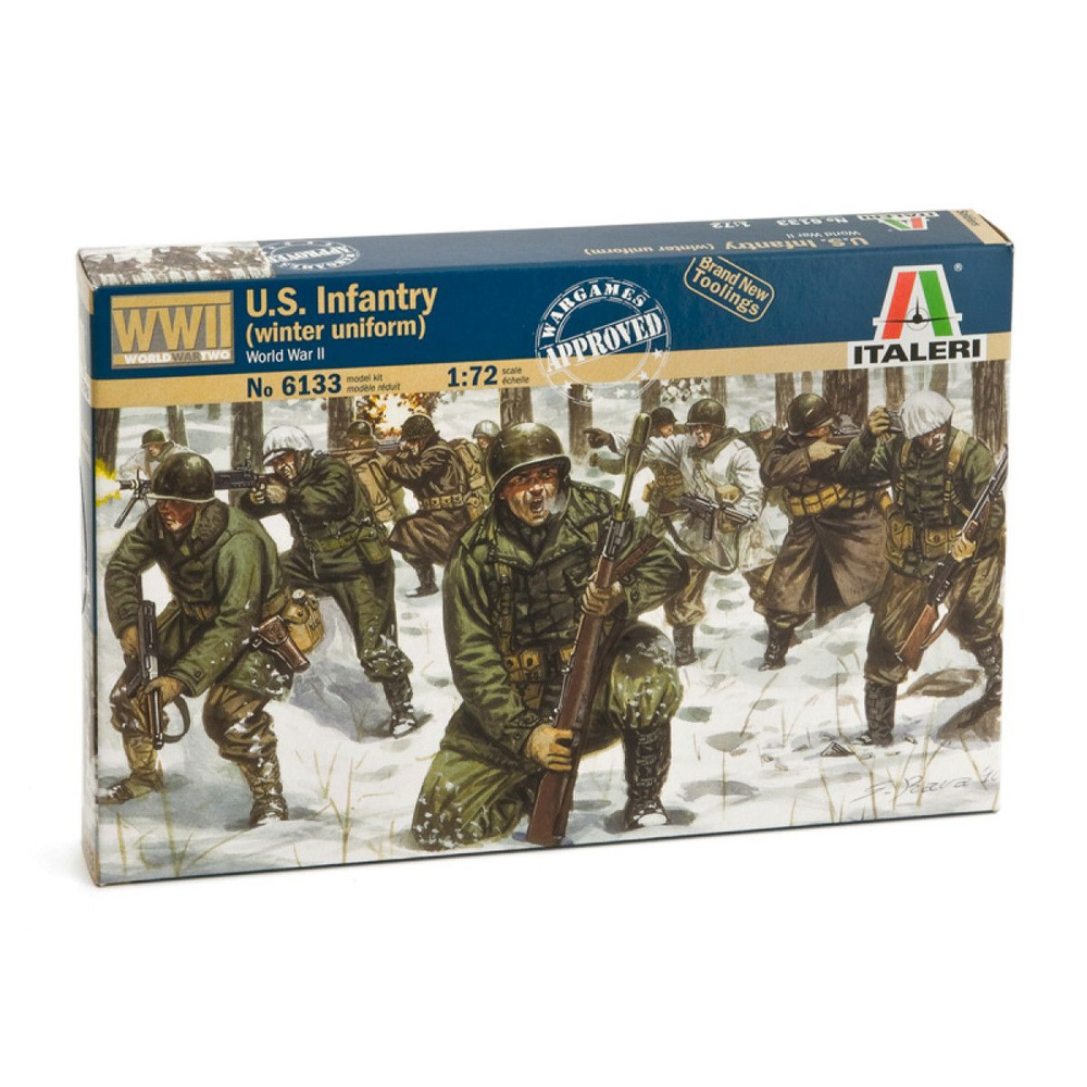 Italeri Сборная модель 6133 WWII- U.S. Infantry (winter uniform) 1:72 #1