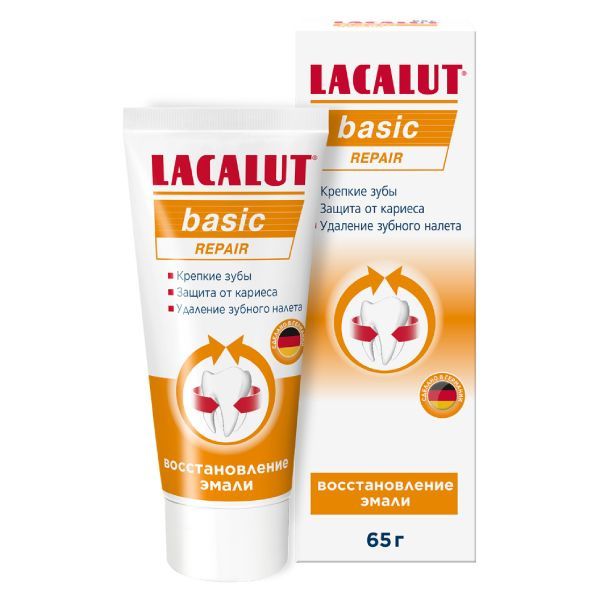 Lacalut Basic Repair, зубная паста, туба 65 г #1