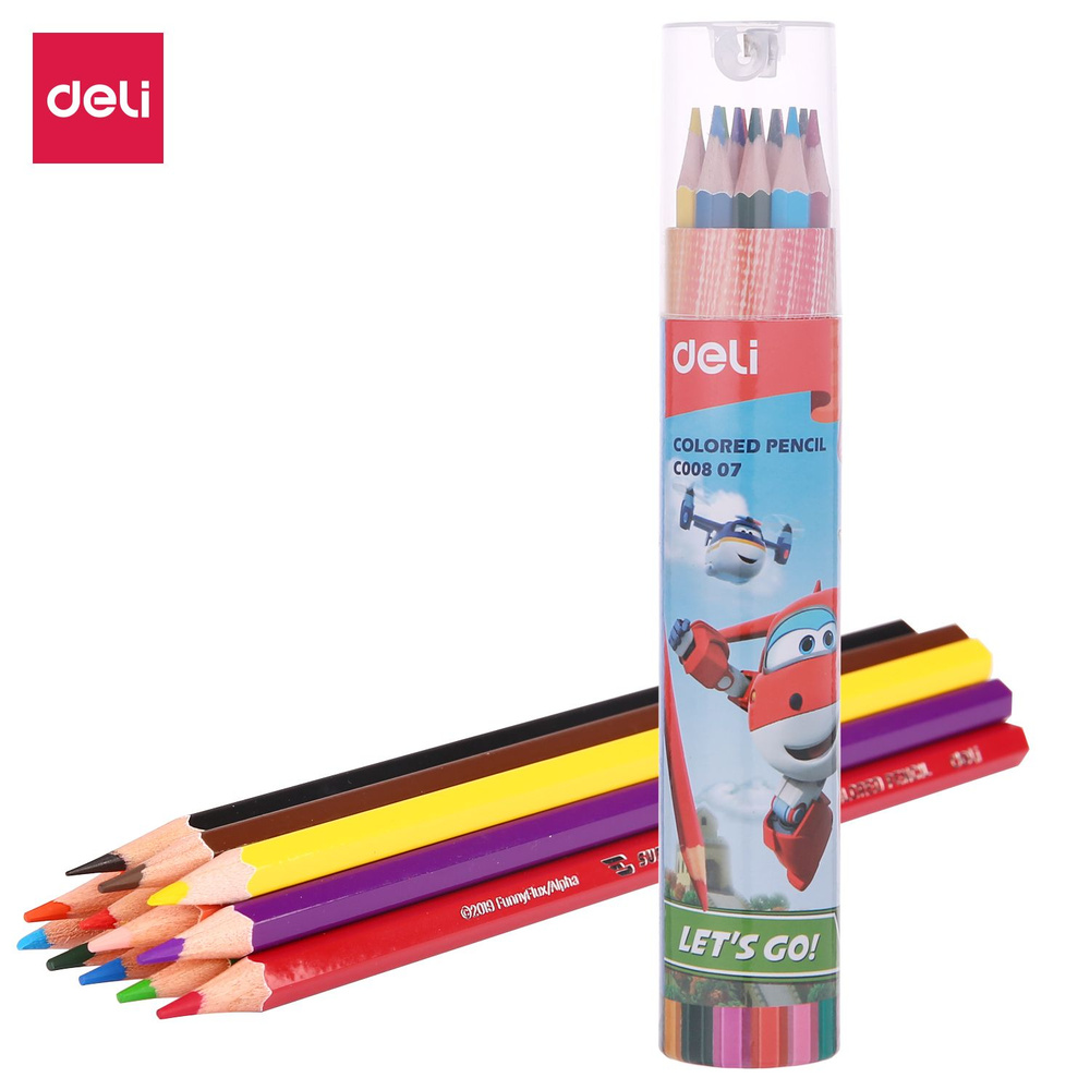 Deli Набор карандашей, вид карандаша: Цветной, 12 шт. #1