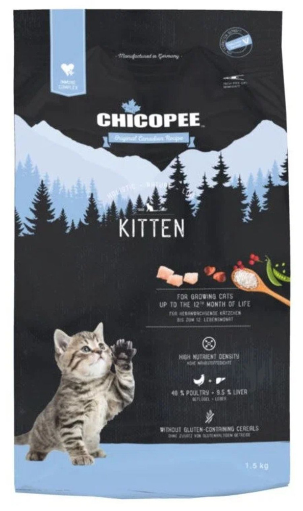 Chicopee Cat HNL Kitten Сухой корм для котят и кормящих кошек с мясом птицы  #1