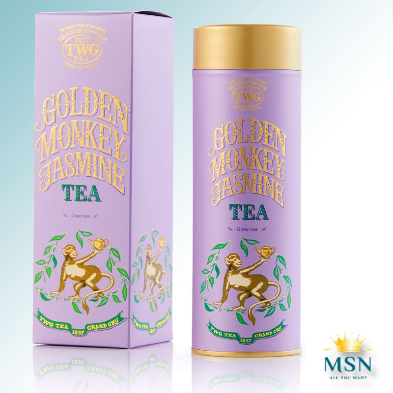 Чай листовой TWG "Golden Monkey Jasmine" в тубе, зеленый, 90 г #1