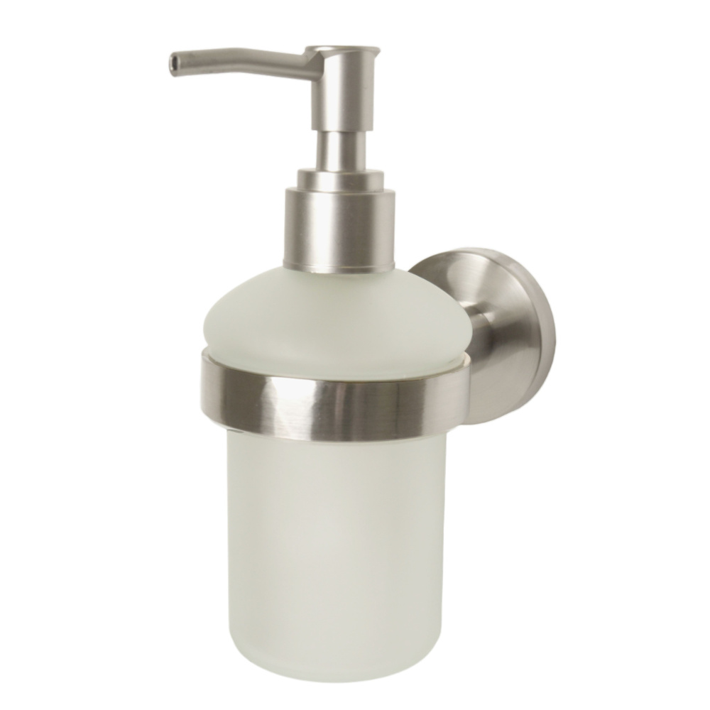 Дозатор для жидкого мыла ванну Nickel Raindrops, диспенсер для моющего средства  #1