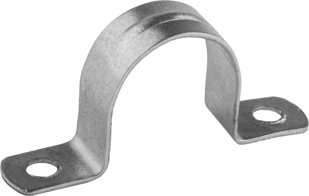 Скобы металлические СВЕТОЗАР D25 мм, 50 штук, для крепления металлорукава, двухлапковые,  #1
