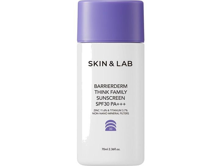 Солнцезащитный крем на физических фильтрах SKIN&LAB Barrierderm Think Family Sunscreen  #1