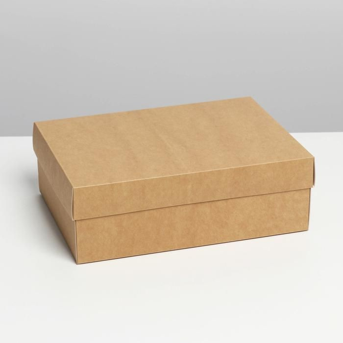 Крафтовая коробка 21х15х7 см, подарочный набор #1