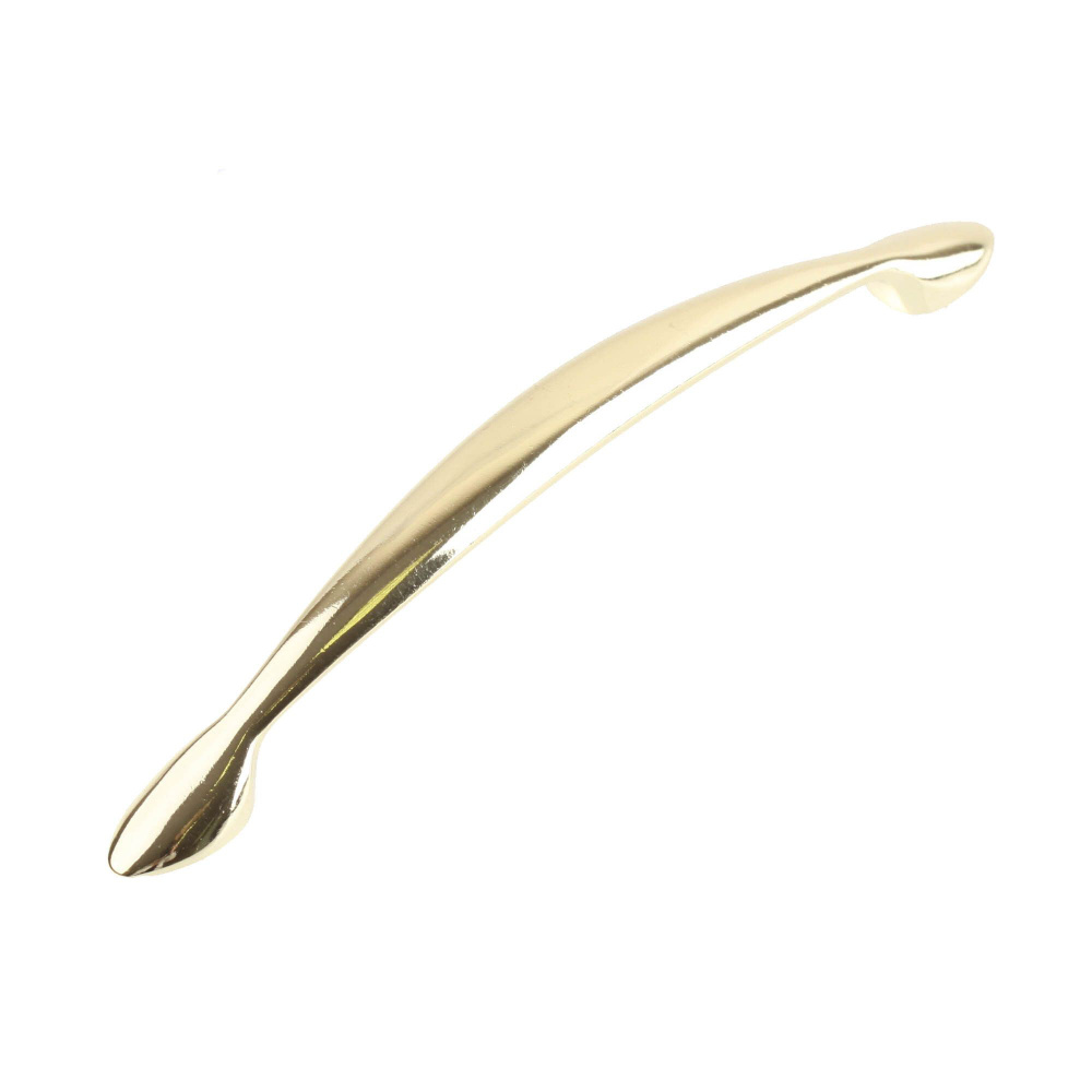 Ручка-скоба мебельная 128мм, цвет золото #1